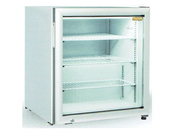 Frigorifero bianco RNG 90 litri 90, porta vetrata -15 /-20°.